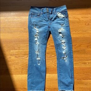 American Eagle super stretch cropped jeans